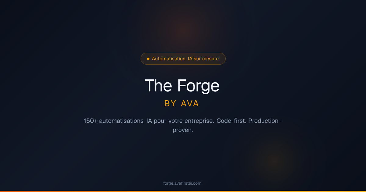 The Forge by AVA — Automatisation IA sur mesure